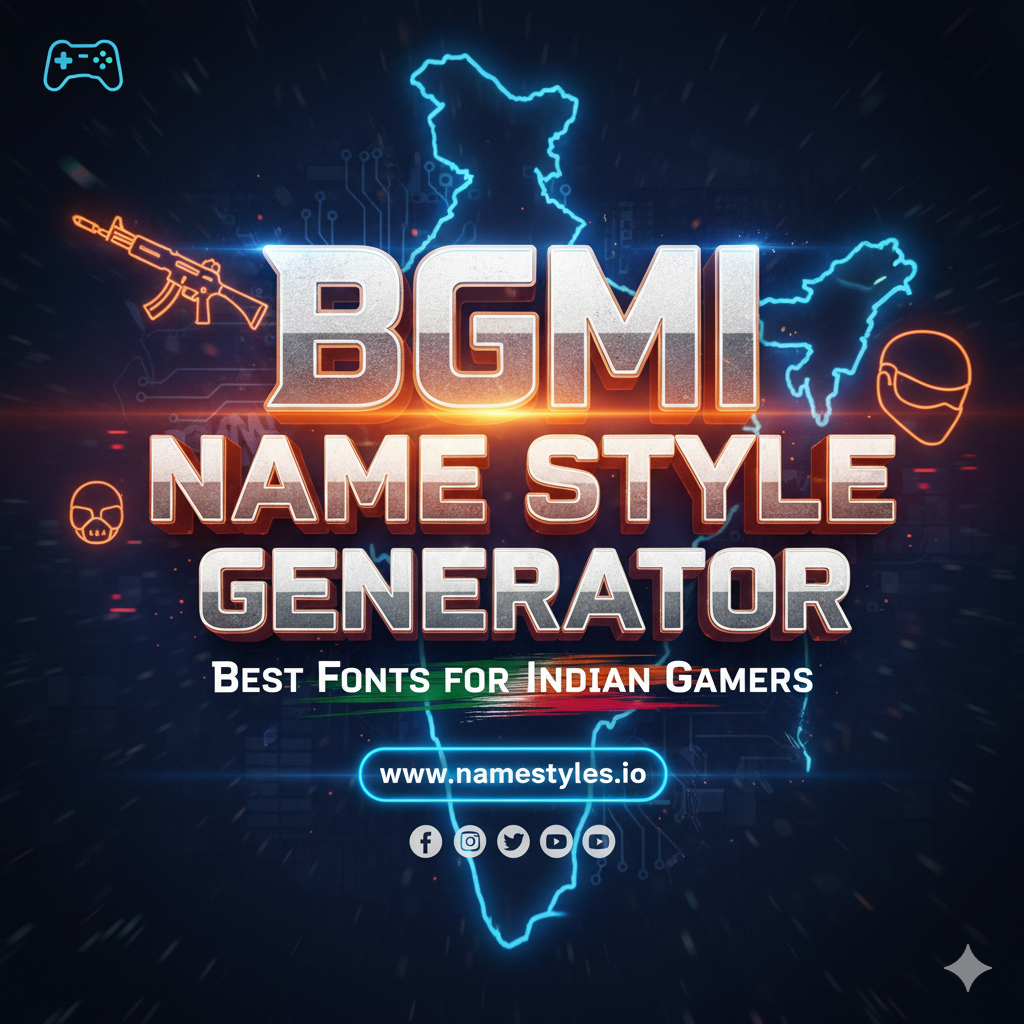 BGMI Name Style Generator Best Fonts for Indian Gamers